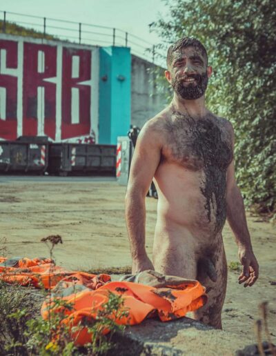 Drummer Men Mag Construction Worker Dirty And Naked