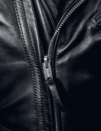 Drummer Mag Leather Jacket Zipper Pic