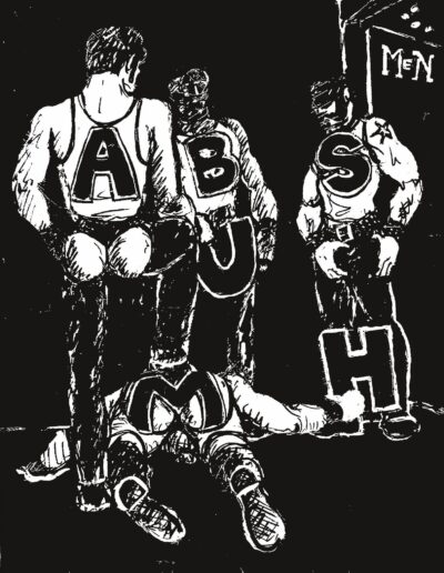 Drummer Mag Artwork By Chuck Mens Room Ambush
