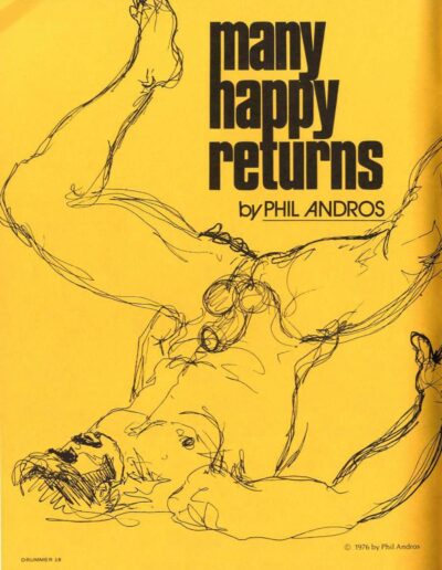Drummer Mag Pic Of Phil Andros Gay Book Cover