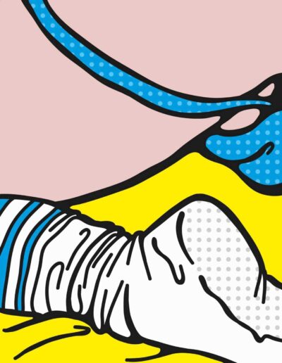 Drummer Mag Kneeling In Jock Strap Pop Art