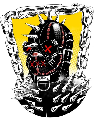 Drummer Mag Spiked Sleep Sack Illustration